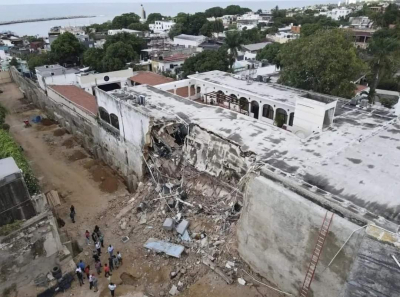 CODIA investiga legalidad construcción de al lado provocó derrumbe de un área de su edificio